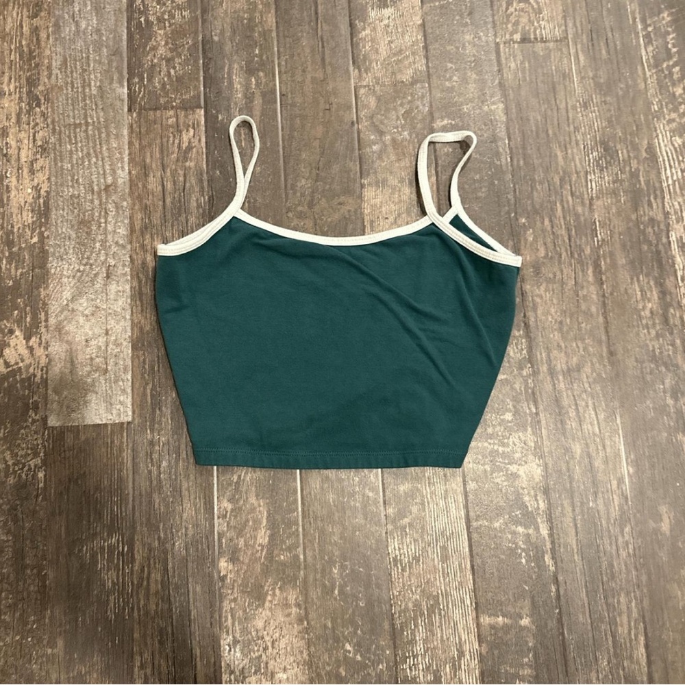 Wild Fable Teal Camisole with White Trim